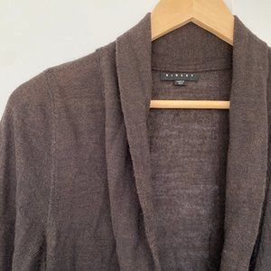 Burnt Umber Sisley Wrap-Around Knitted Dress